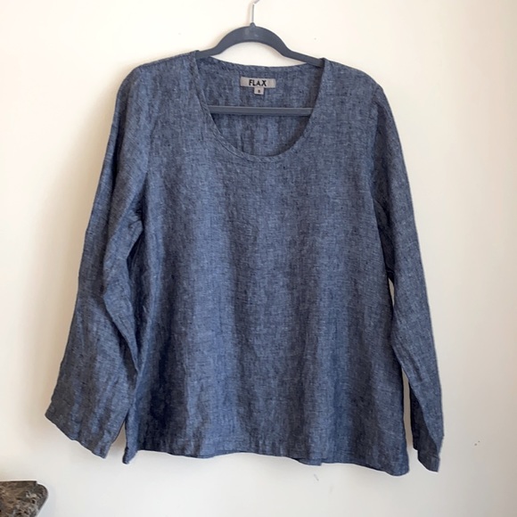 Flax Tops - Flax long sleeve pullover top